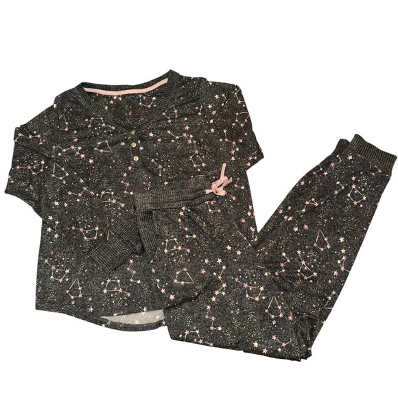Cuddl Duds Constellation Print Jogger Pajamas Set Size Small - Picture 1 of 13